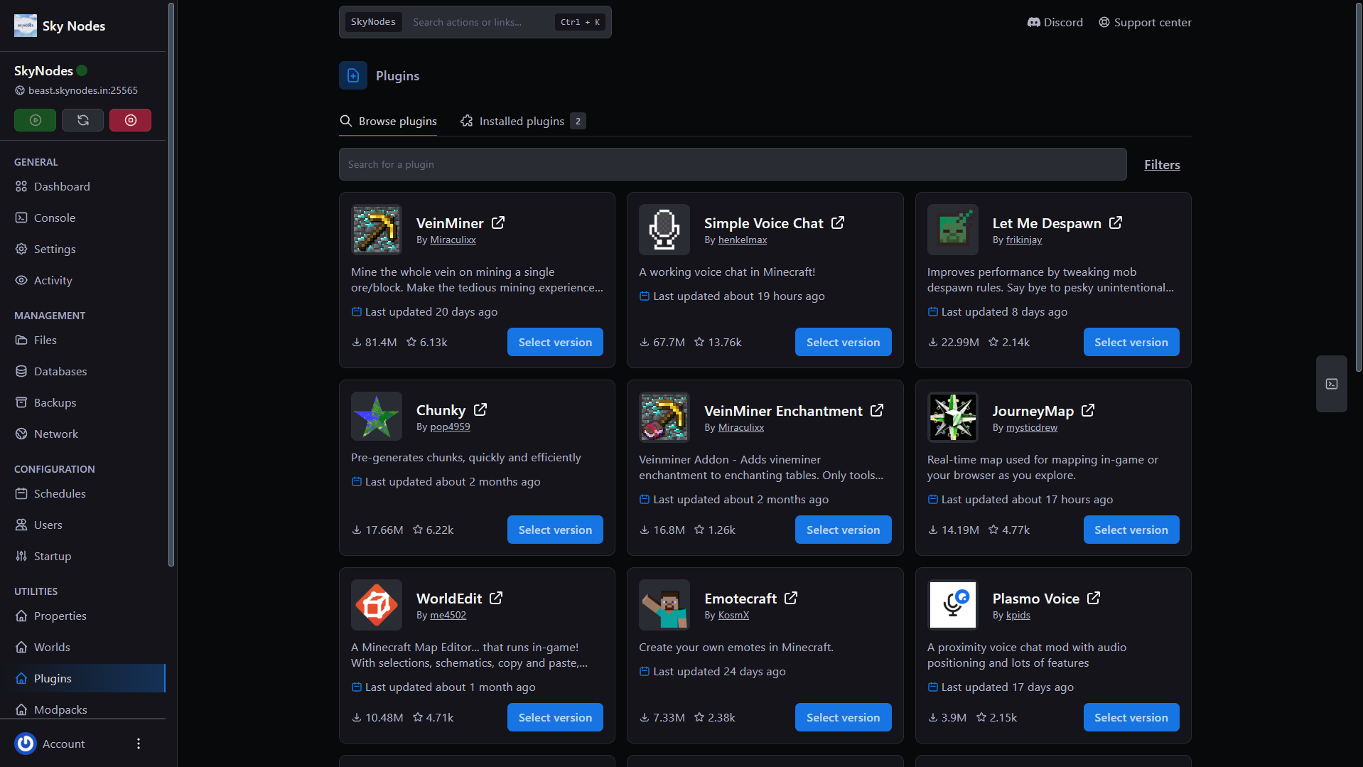 Plugins Installer